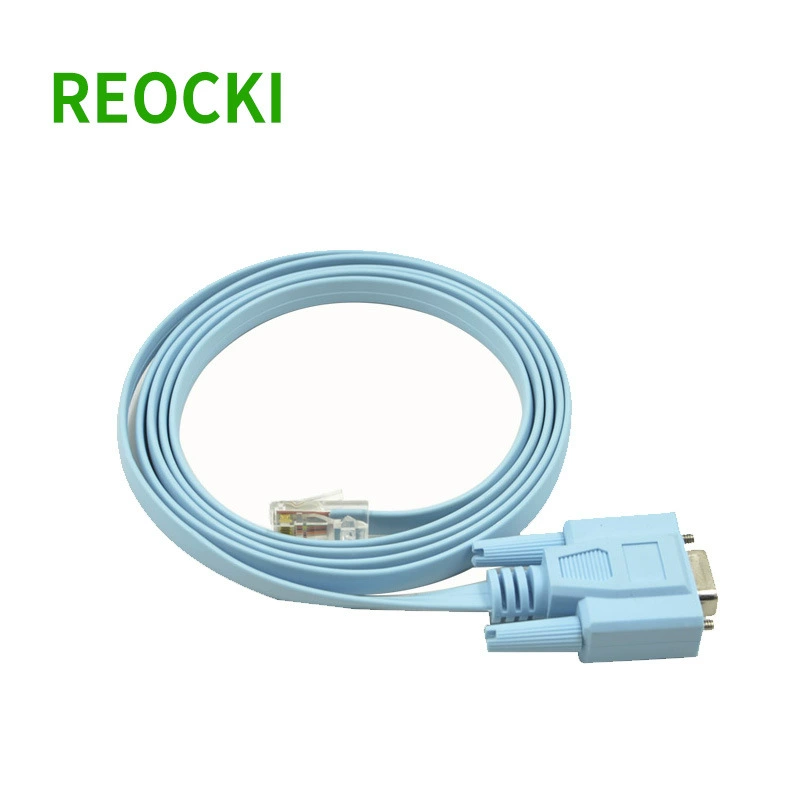 RJ45 к RS232 COM последовательный порт 9-разрядный разъем кристаллический разъем DB9 к сетевому порту консоли кабель передачи данных Cisco