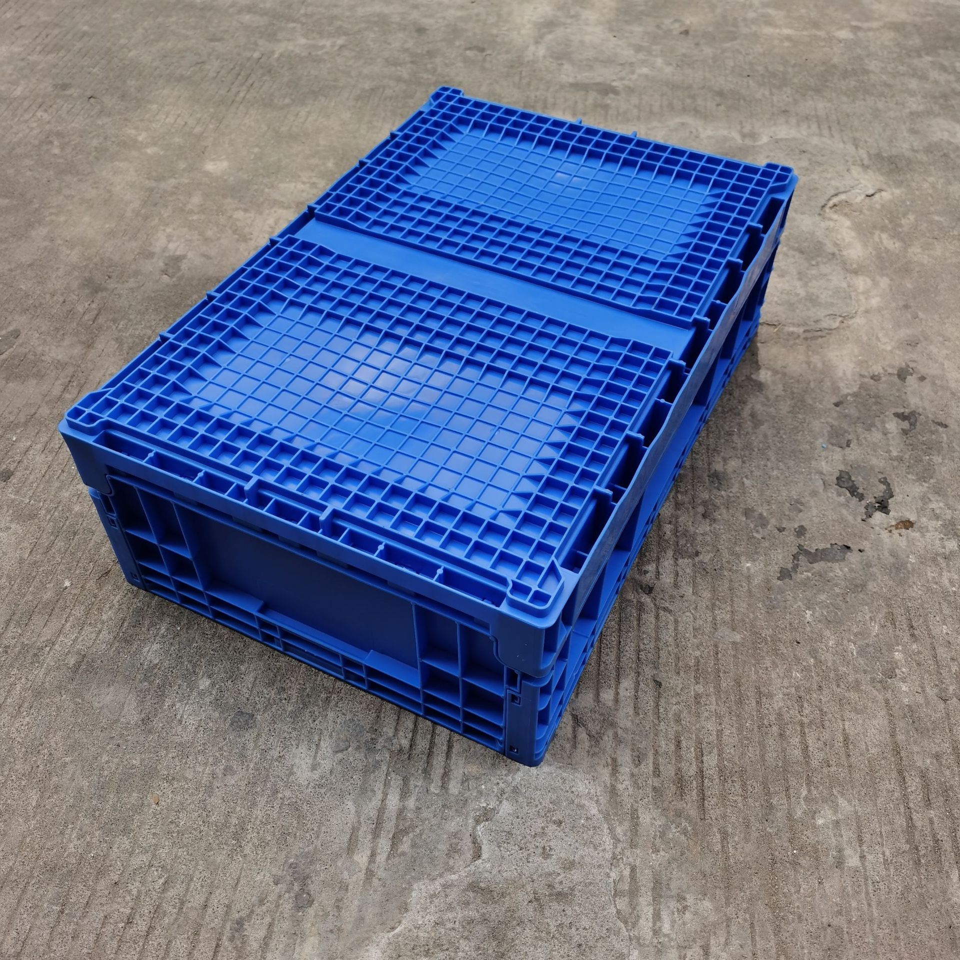 供应 S806平折式折叠箱 EU物流折叠箱 650*435*210物流折叠周转箱