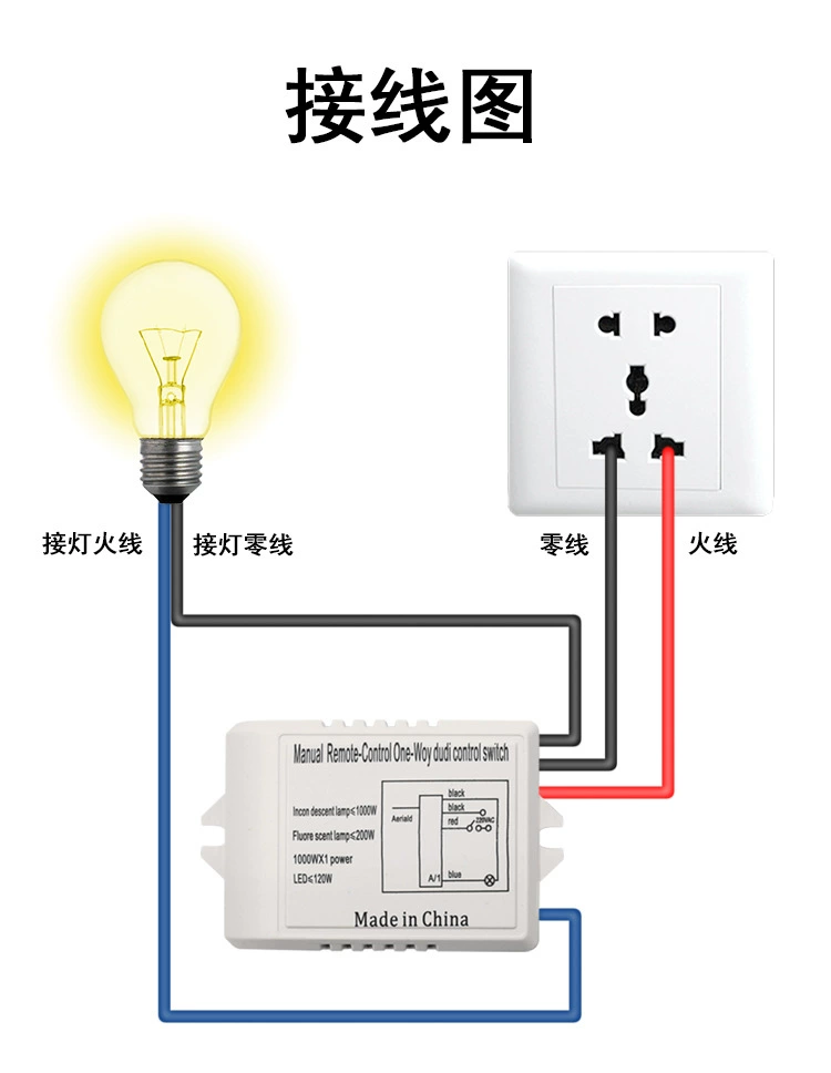Wireless switch key, ceiling light, digital smart lights, wire control, remote control, 220v