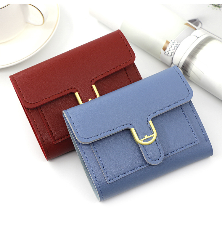 Women's Solid Color Pu Leather Flip Cover Wallets display picture 1