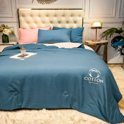 厂家直销 夏被新概念棉花空调被1.5米1.8m春夏薄被子单双人夏凉被|ru