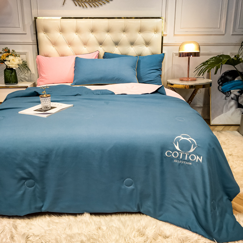 厂家直销 夏被新概念棉花空调被1.5米1.8m春夏薄被子单双人夏凉被|ru