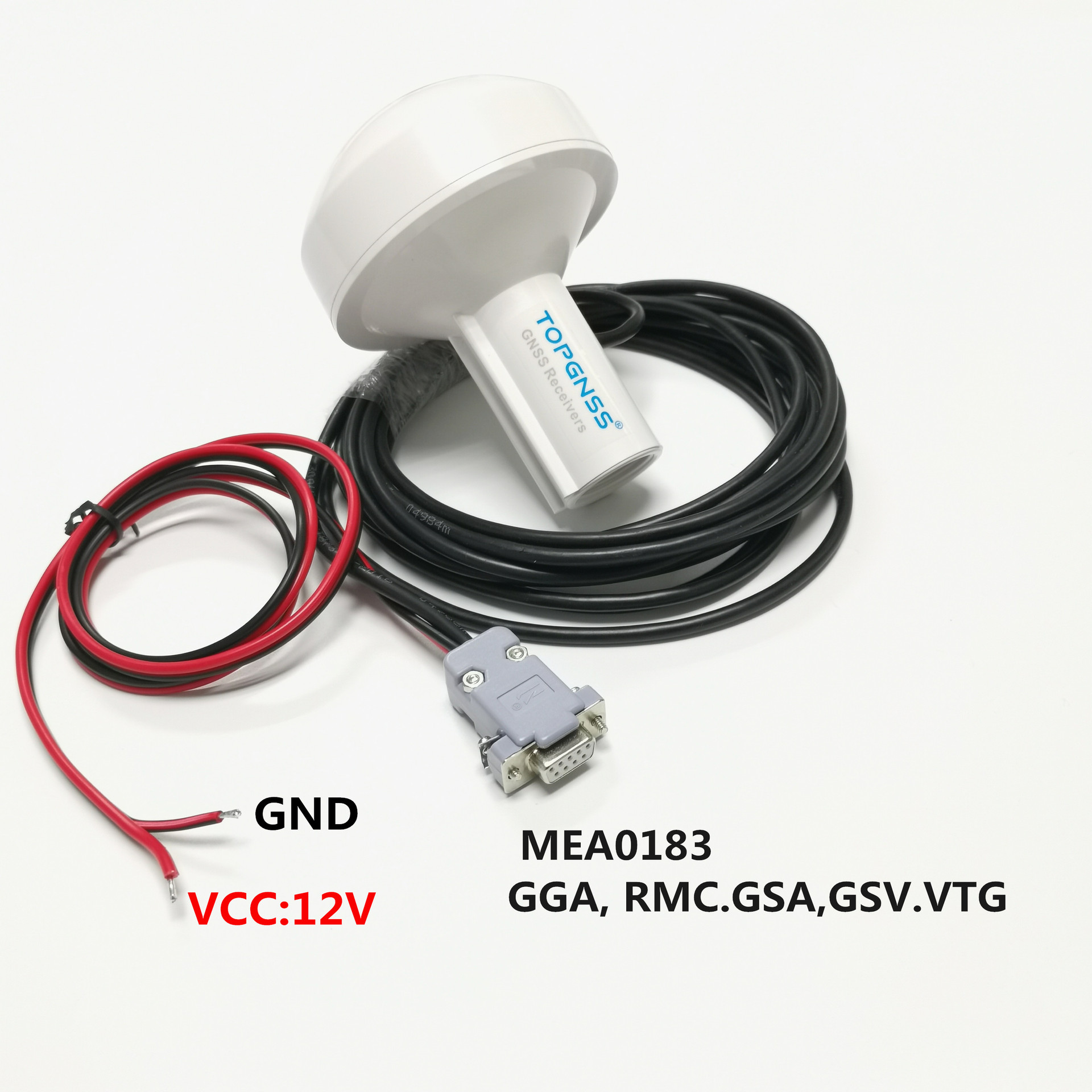 顺丰包邮厂家RS232北斗GPS接收器模块天线航海农业车载DB9母头12V