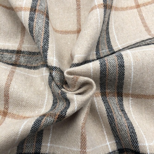 Factory Supply Color-Woven Velveteen Striped Check Fabric 21*21 Flannel Blouse Dress Unisex Children's Clothing Fabric