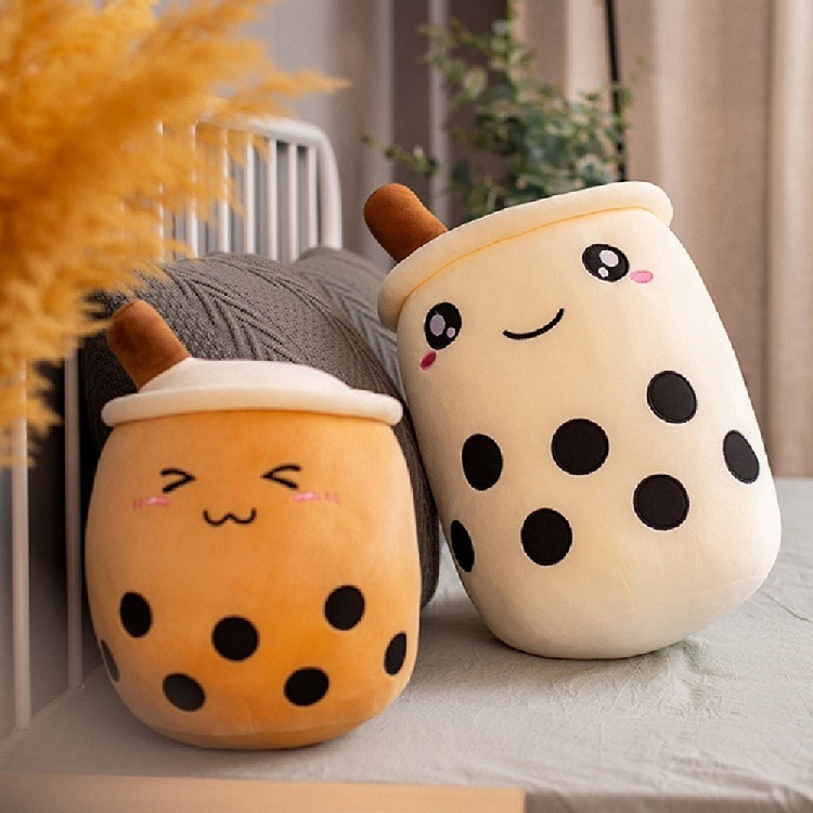 2020 creative new cross-border platform girls revived net red toy cartoon soft cute milk tea cup plush doll