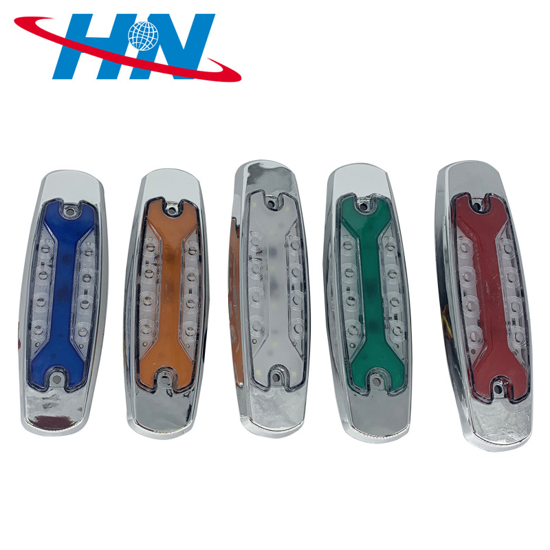 Nuevo multi-color 24vled coche camión bomba camión remolque impermeable durable anti-Smashing camión lado luz flash Luz