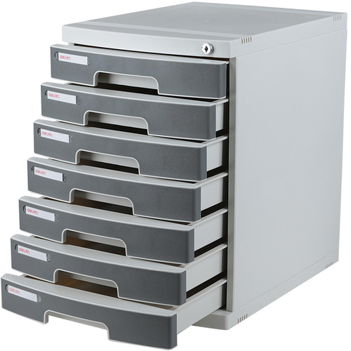 Deli 8854/8855/8877 Desktop File Cabinet with Lock Hard Plastic File Cabinet Drawer File Cabinet