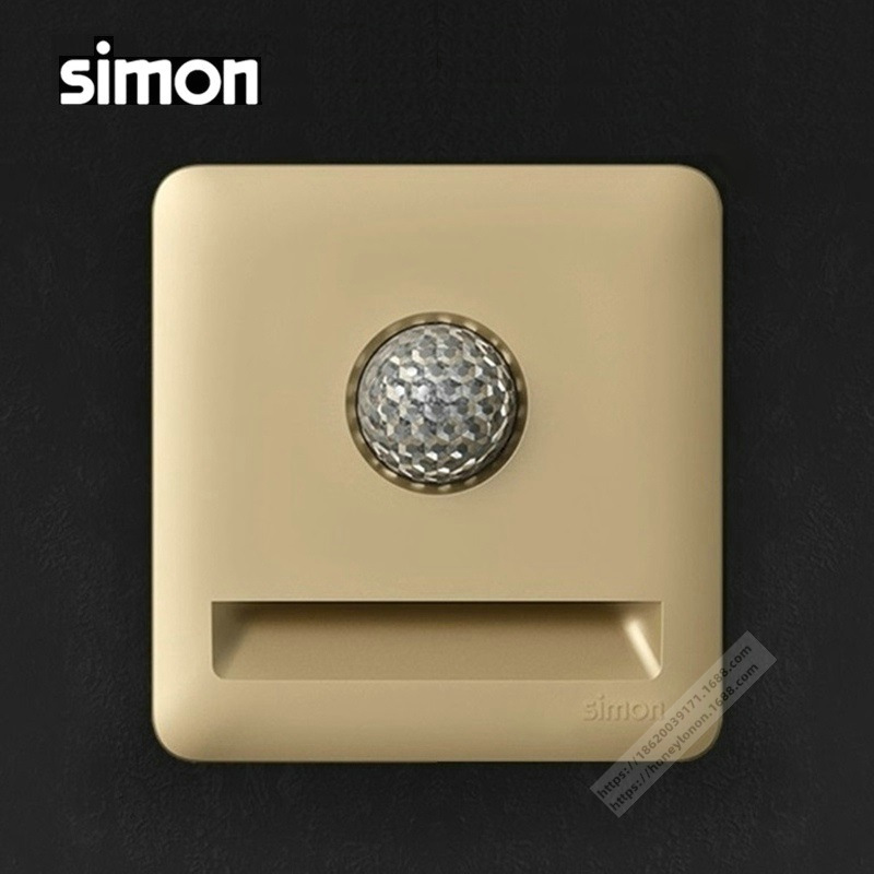 Simon/西蒙 i6系列 人体感应地脚灯(中性光)(香槟金)76E731-46