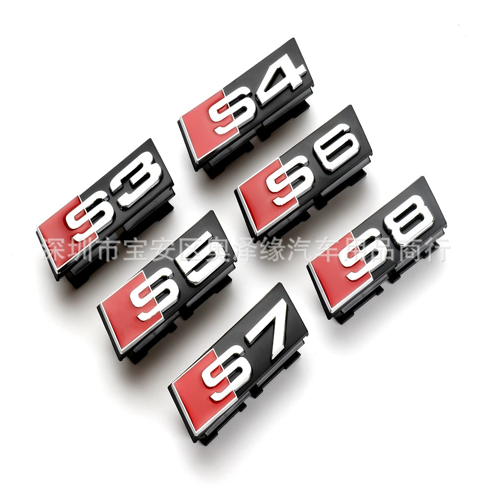 Подходит для Audi S3 S4 S5 S6 S7 S8 RS3 RS4 RS5 RS6 RS7, Q3 Q5, автомобильная средняя сетка — наклейка с ячеистой решеткой