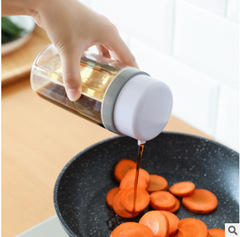 Home Kitchen Rotating Bottle Cover Liquid Transparent Two-in-One Soy Sauce Vinegar Condiment Bottle Oil Pitcher Divided Bottle Cross-border
