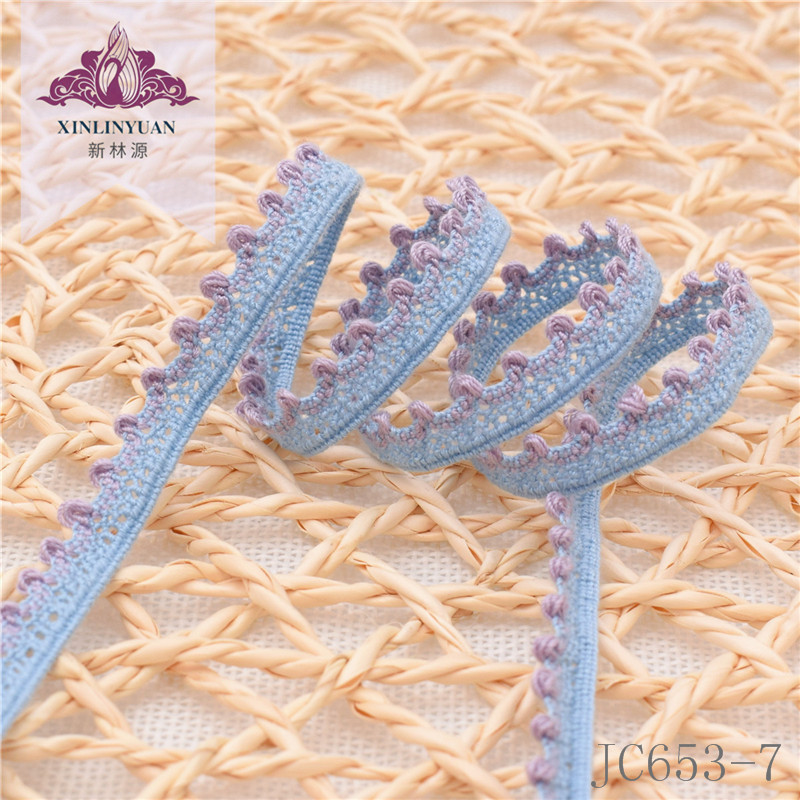 JC653系列双色棉线蕾丝花边 家纺服装女装童装diy辅料纯棉花边