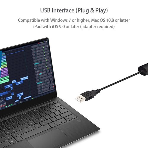 Factory Direct Sales USB to XLR Canon Cable, Canon to USB Audio Cable, Microphone Connection Cable, Recording Cable