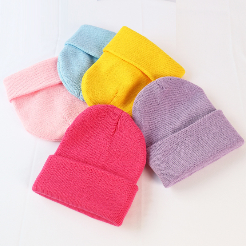 Unisex Basic Solid Color Eaveless Wool Cap display picture 3