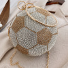 Spherical cute handheld bag strap, chain, dress, 2020, food bag, internet celebrity, chain bag