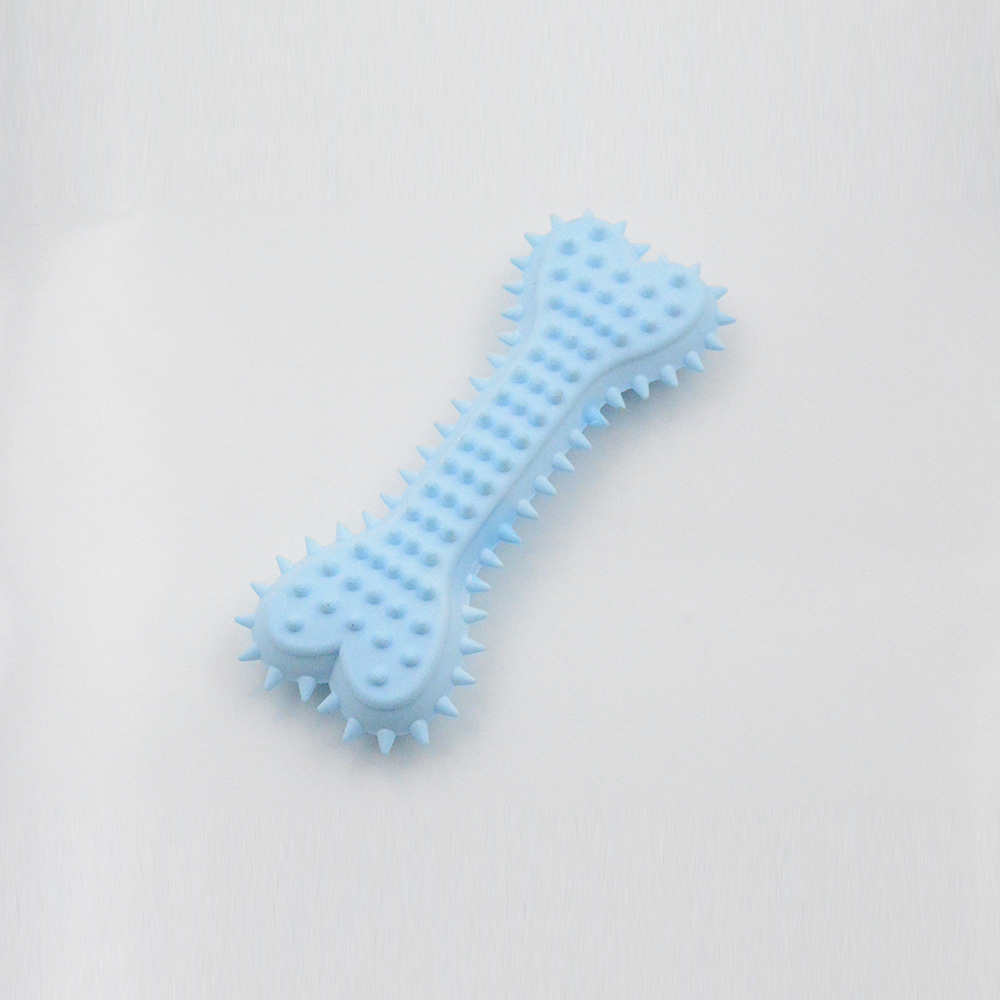 Nueva fragancia espumosa TPR gran amor hueso de juguete perro de molienda palo de Limpieza de dientes de mascotas fabricante de juguetes en stock