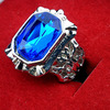 Sapphire ring with stone, finger props, cosplay, wholesale