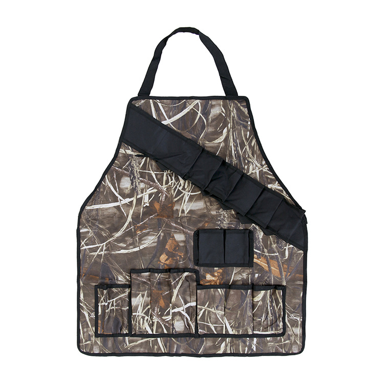 外貿(mào)跨境BBQ戶外燒烤圍裙多功能通用圍裙 迷彩牛津布圍裙一件代發(fā)