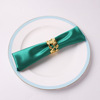 Cross -border leaf napkin buckle hotel supplies Christmas round leaf napkin circle circle circle maple leaf napkin ring