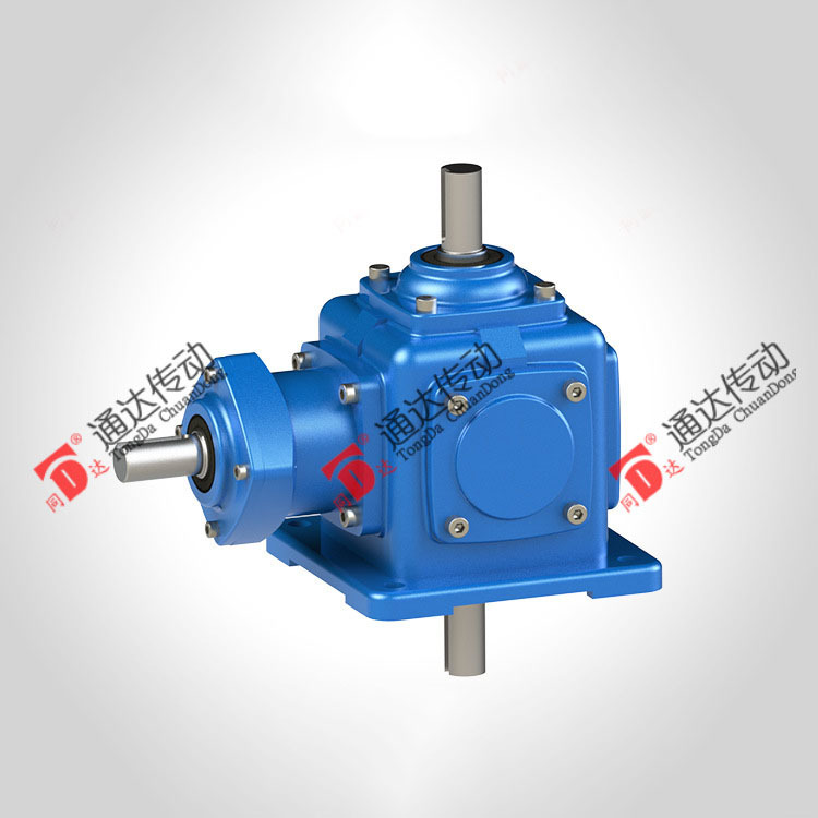 T2螺旋锥齿轮直角转向减速机厂家转向器 转向箱 T减速机变速器|ms