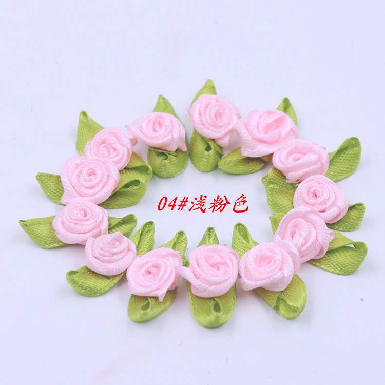Pequeña cinta Rosa ropa para niños accesorios de juguete en stock diy1.5cm pequeña flor Rosa