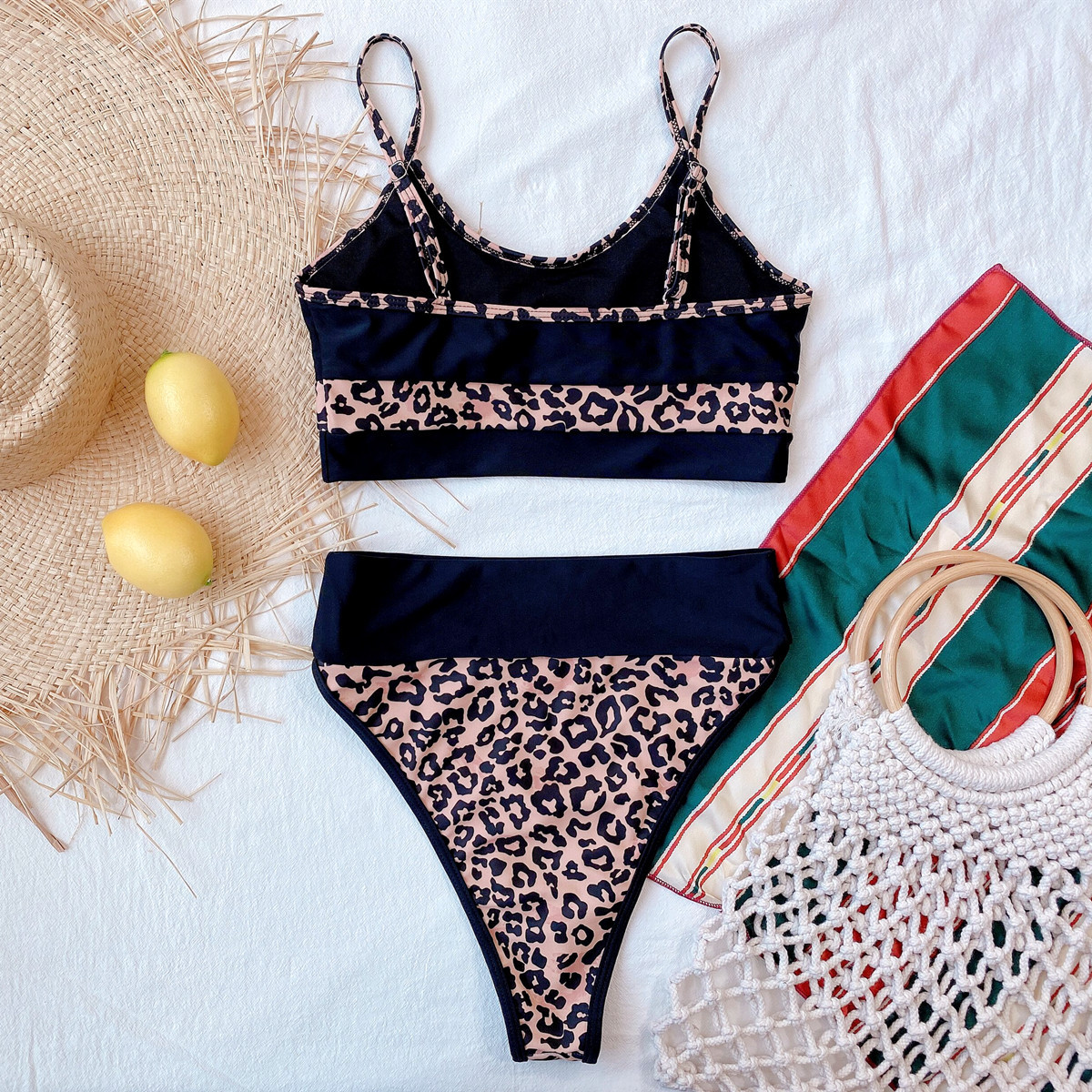 stitching split bikini NSDA9856