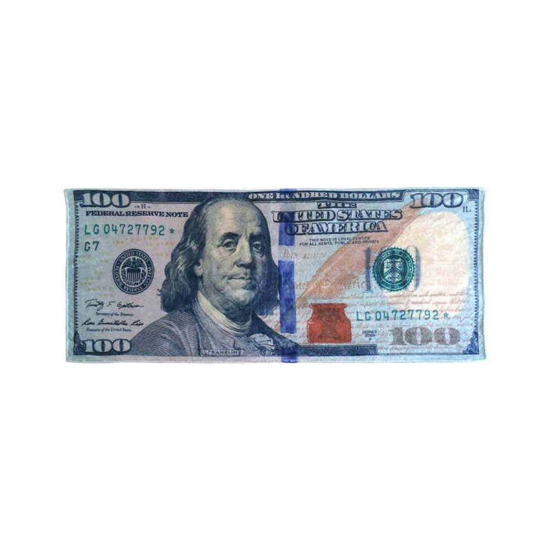 Печатанное одеяло в долларах США, 150×80 см, мягкая ткань для одеяла, легкое 0.85 кг