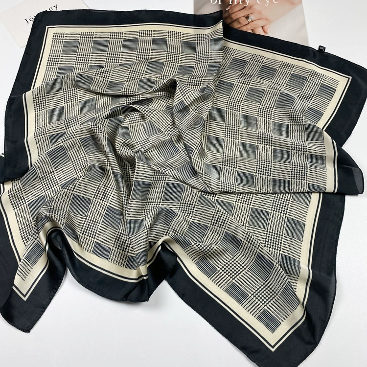 Брендовый ретро-классический универсальный носовой платок, украшение ногтей, косынка, осень