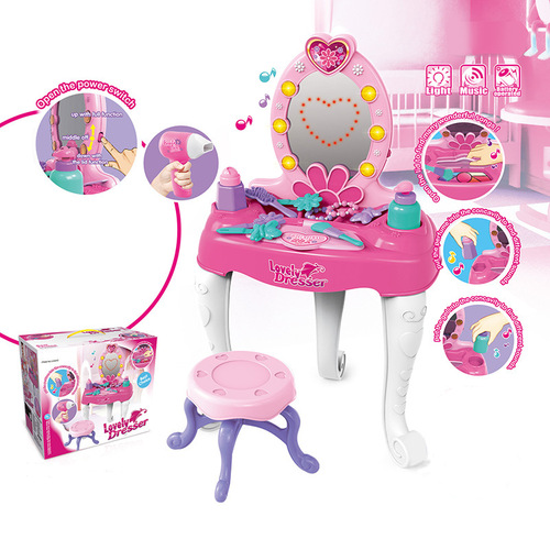 Girls' play house children's makeup toy dress-up princess makeup birthday gift for 6-7-8 year old girls