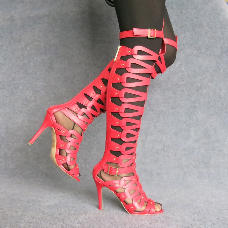 Title 36, Stivali punk con rivetti cavi, moda europea e a...