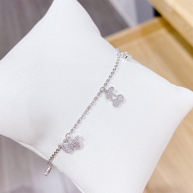 Elegant Geometric Copper Bracelets Plating Zircon Copper Bracelets 1 Piece