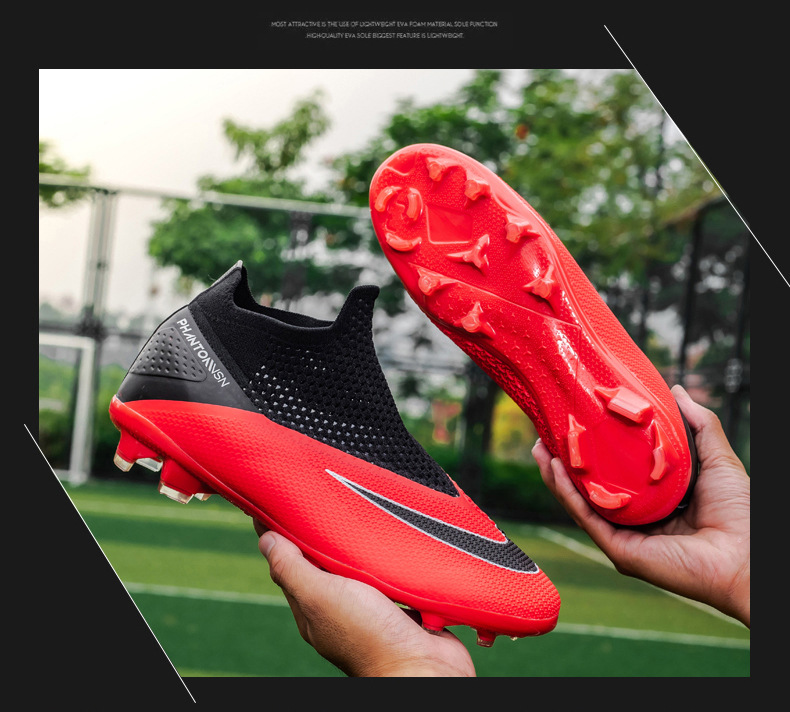 Calzini da calcio nuovi High Bang Flying in maglia soprascarpe per ragazzi e ragazze AG unghie lunghe in pelle piedi giovani studenti sportivi_voghion.com