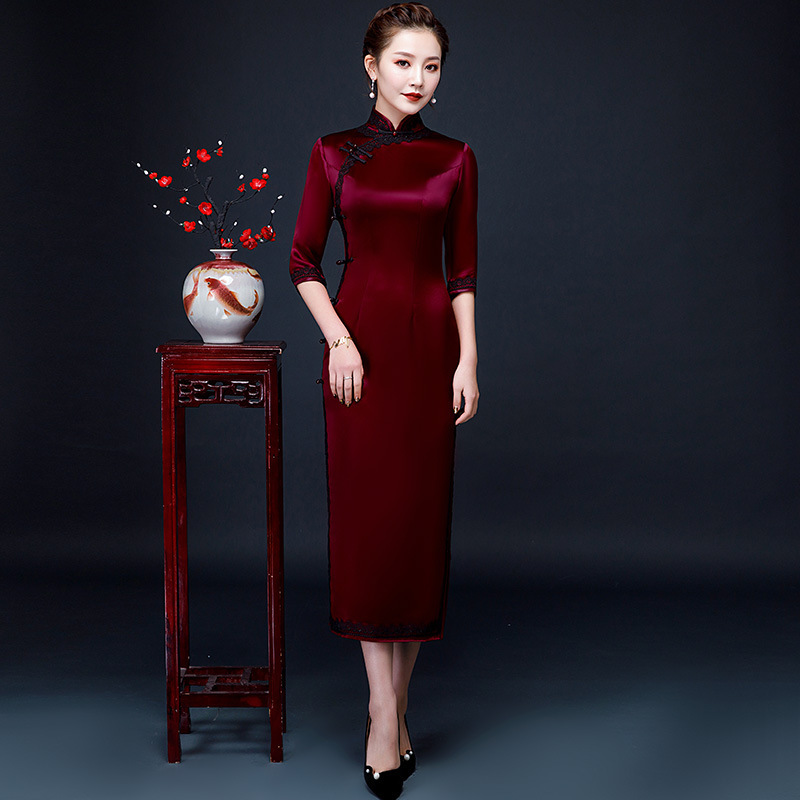chinese dress for ladies women Black Modern Chinese Dress chinese dress for women Black