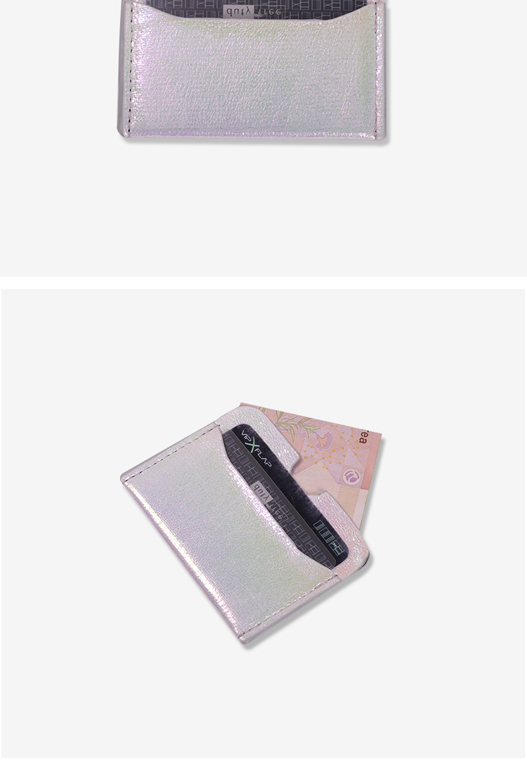 Mode nouveau portefeuille color de titulaire de carte de visite de portecarte de dame de laserpicture4