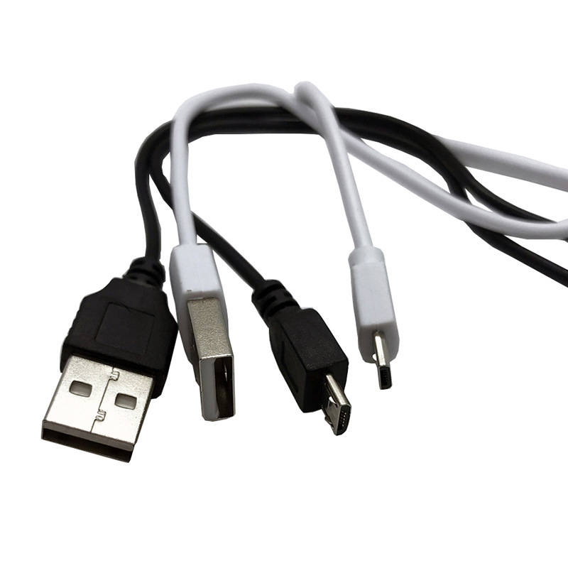 50CM micro5P 充电线USB安卓线麦克充电宝蓝牙音箱耳机风扇配机线