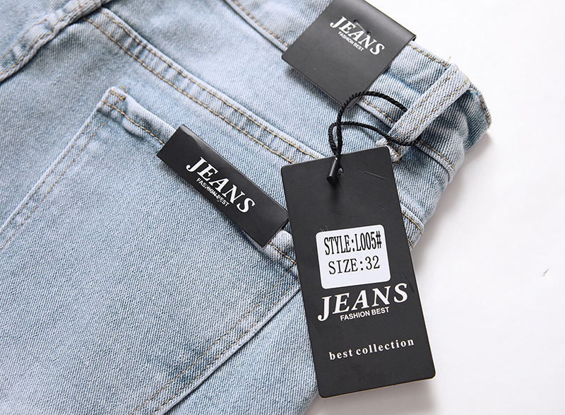 Men's New Distressed Jeans, Fashionable And Casual Elastic Straight Leg Jeans_voghion.com