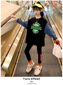 女童秋装2020新款套装儿童春秋季洋气潮网红卫衣中大童运动两件套