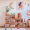 Nursery cabinet ins Northern Europe solid wood Locker to ground Simplicity children cabinet Toys Storage cabinet