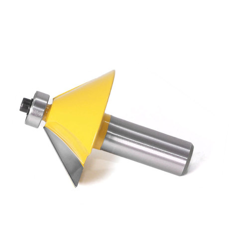 45 degree bevel knife 1/2 handle 12 handle woodworking milling cutter engraving machine head 45 degree chamfering knife chamfering head