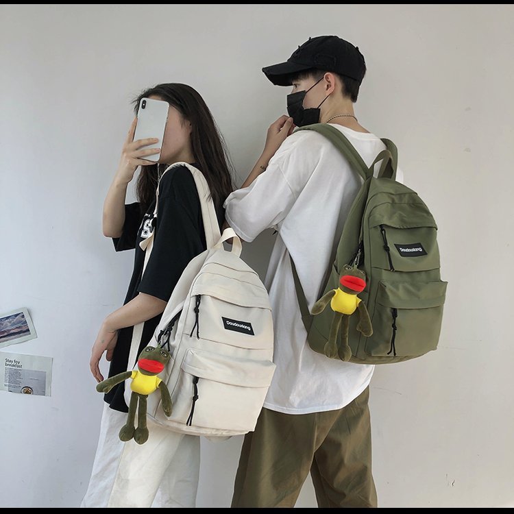 Schoolbag New Korean Fashion High School Harajuku Large Capacity Tooling Wind Student Wild Backpack  Wholesale Nihaojewelry display picture 42