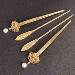 Gothic retro minimalist hairpin head accessory daily braided hairpin Ancient style Ming dynasty Hanfu accessory court decoration