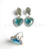 Earrings, ring for princess, plastic small princess costume, ear clips, “Frozen”