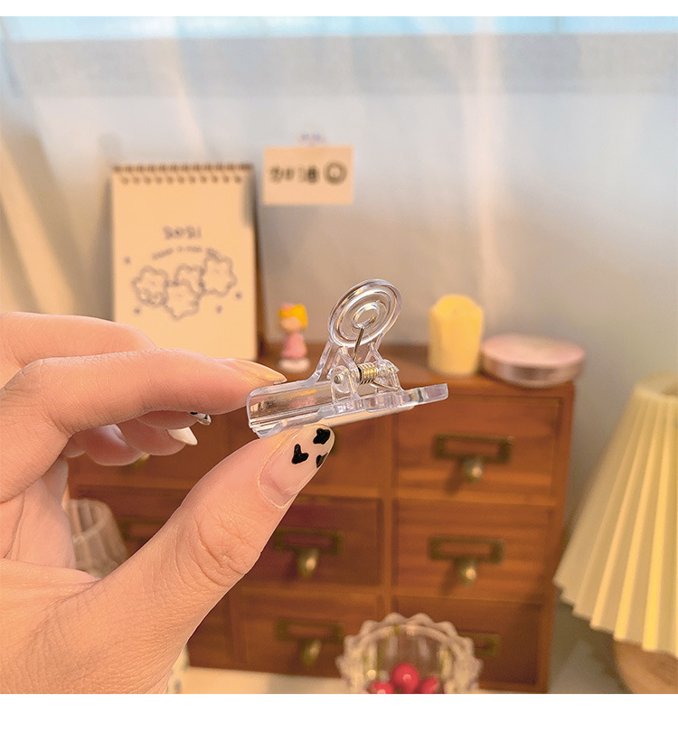Solid Color Pattern Multi-function Office Small Clip