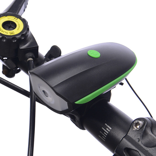 Wholesale 7588 Bicycle Horn Front Light USB Charging Night Riding Strong Flash Torch Bicycle Accessories Cycling Equipment