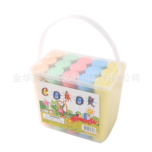 Factory direct supply sidewalk 105mm chalk square barrel color chalk suit 15 wholesale