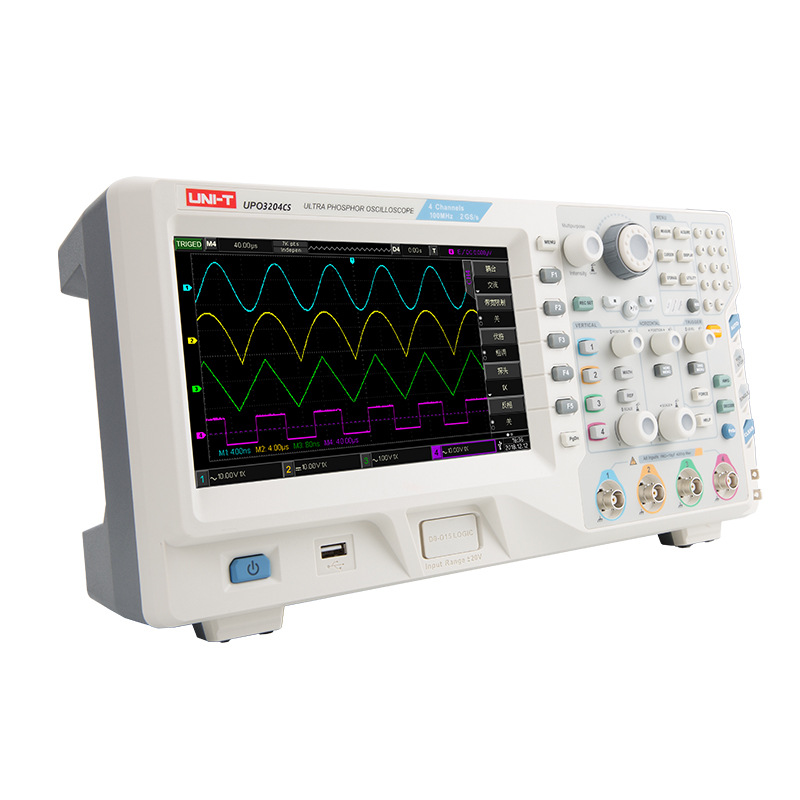 优利德UPO3204CS四通道数字存储荧光示波器 200M带宽2.5G采样率