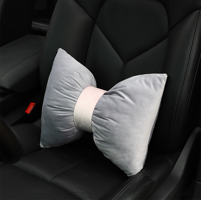 Car headrest waist Dutch velvet neck pillow new Li velvet does not shrink and does not fade car headrest