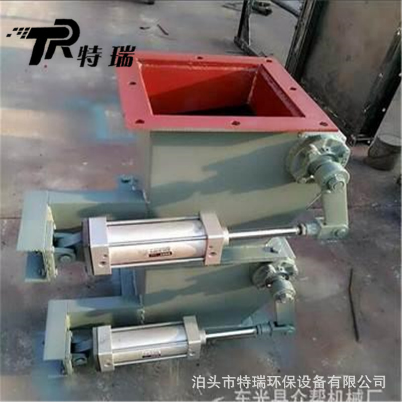 圆形重锤阀双层单层锁风翻版卸灰阀重力翻板阀500*500三通阀厂家