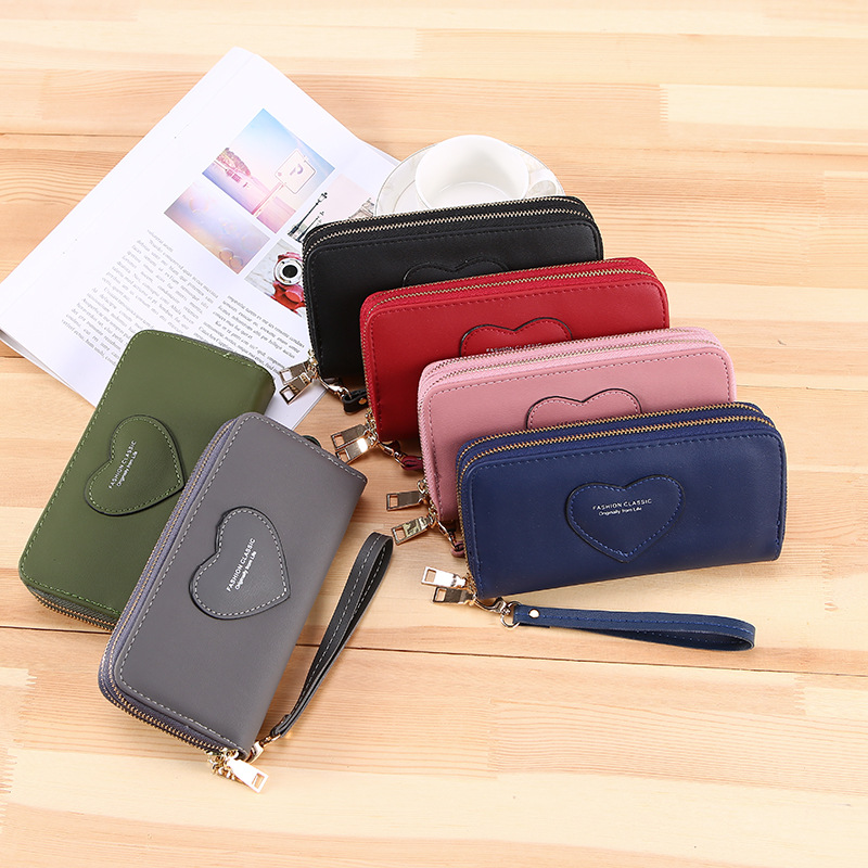 Women's Solid Color Pu Leather Zipper Wallets display picture 5