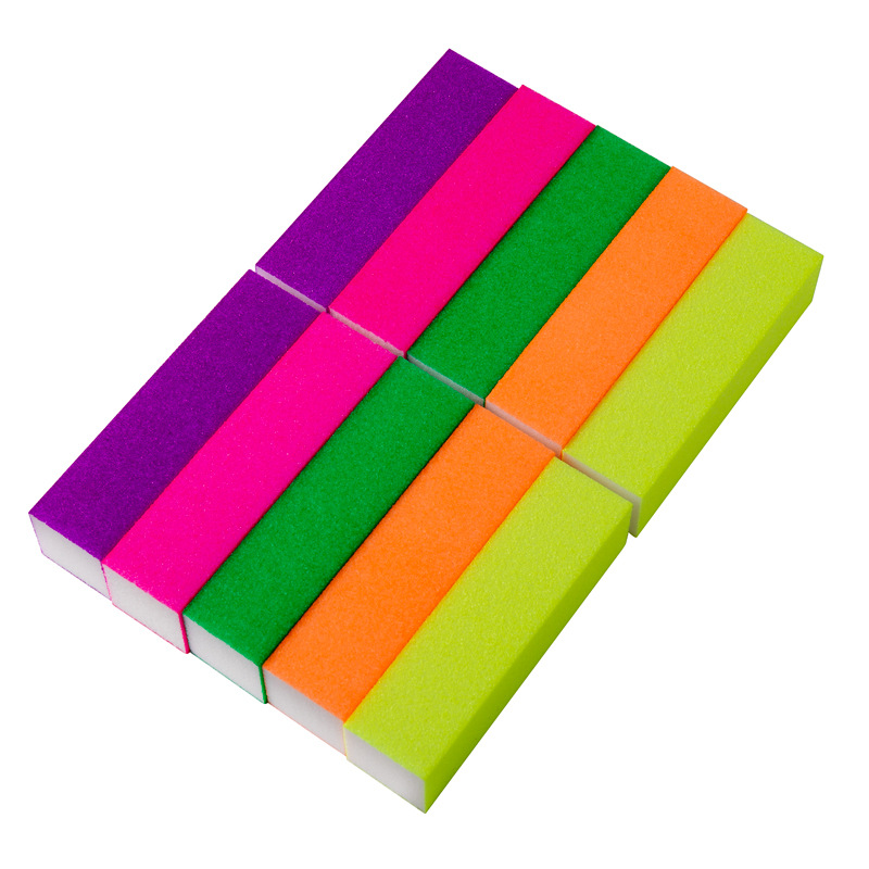 海绵打磨块指甲锉豆腐块四面抛光块 美甲磨砂修型指甲搓 美甲工具