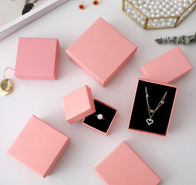 25g Weight Jewelry Boxes Classification 1 Piece Quantity 1 Piece Fashion Solid Color Paper Jewelry Boxes
